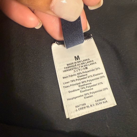 NWOT J. Crew Black Scalloped High-Waisted Bikini Bottom - Picture 3 of 9